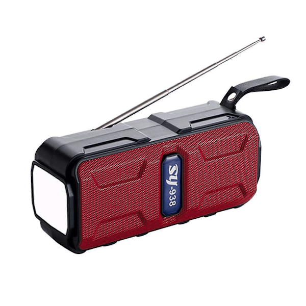 Solar Bluetooth lydlys udendørs lommelygte Bluetooth 5.1 radio multifunktions kort højttaler FM radio bærbar højttaler