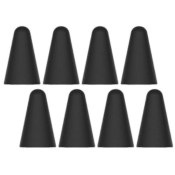 Pen Tip Cover Cylindrisk Hætte Stylus Til Touchscreen Sort 8 Stk