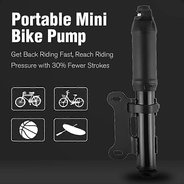 100 Psi Polkupyörän Pumppu Presta- ja Venttiileillä, Sähköpyörän Rengaspumppu Mini Kannettava Pyörän Ilmapumppu Air-haoyi