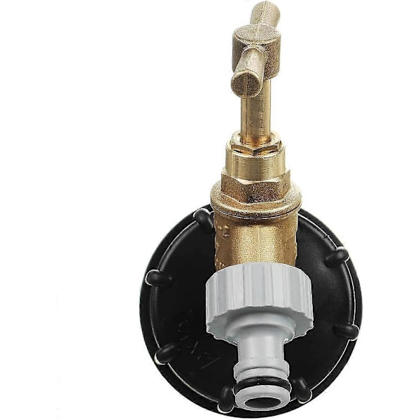 MYAMIA Vanntankadapter 1/2 Tomme S60X6 IBC Kranuttak Erstatningsventil Kobling for Hagevannkobling