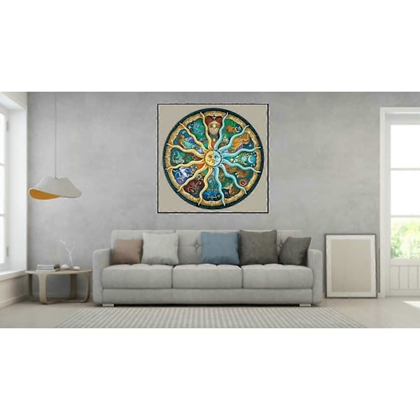 Puslespill for voksne 1000 brikker Jigsaw-puslespill 1000 brikker for voksne Barn Puslespill Leker Gave Zodiak Horoskop 68 x 68 cm