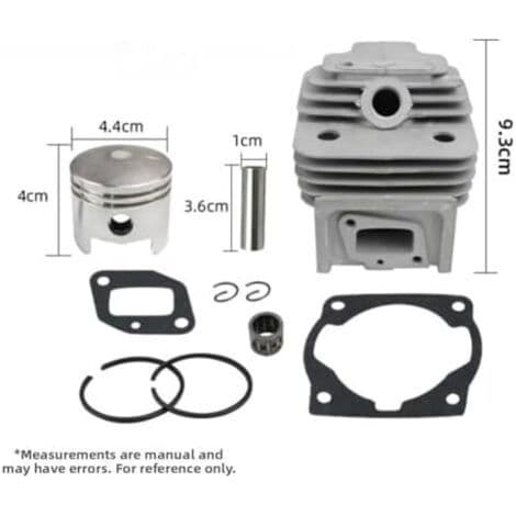44 mm sylinder og sett for 52CC 44-5 totaktsmotor, gresstrimmer, reservedeler (A) - A