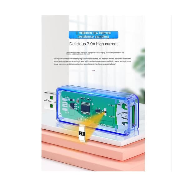 U96p 13 I 1 Usb Tester Dc Digital Voltmeter Spænding Strøm Volt Amperemeter Detektor Oplader Indikator