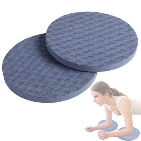 2 st Yoga Knäskydd Yoga Knäskydd Kudde Anti-halk Yoga Knäskydd Yoga Matta Pilates Tränings Sport Balanskuddar blå