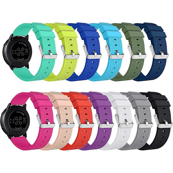 Kompatibel med Galaxy Watch Active 2 remme 40 mm 44 mm, Galaxy Watch 4 Classic rem 42 mm 46 mm, Watch 4 rem 40 mm 44 mm, Galaxy Watch 42 mm remme, 20 mm Quick