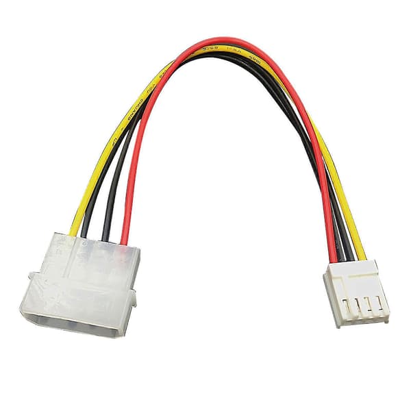 20 cm 4-pin Stor til Liten Strømkabel Metall Floppy Diskettstasjon Strømledning for Datamaskin PC