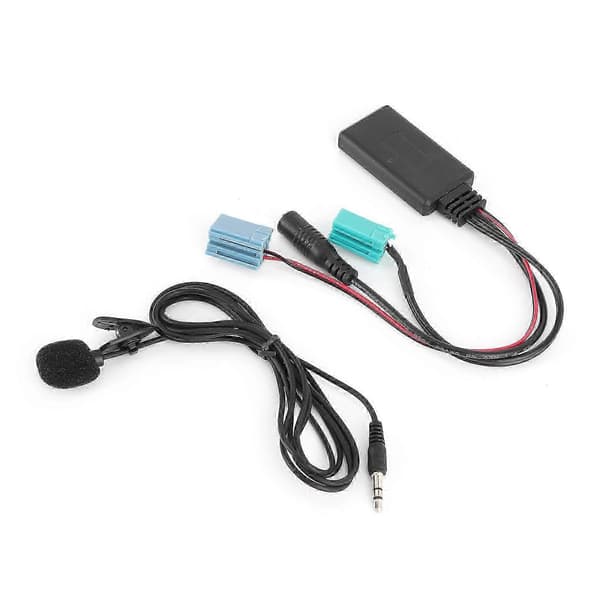 6-pin Bluetooth-lydkabel bilstereo AUX?IN-adapter med mikrofon, passer for Clio/Espace/Megane