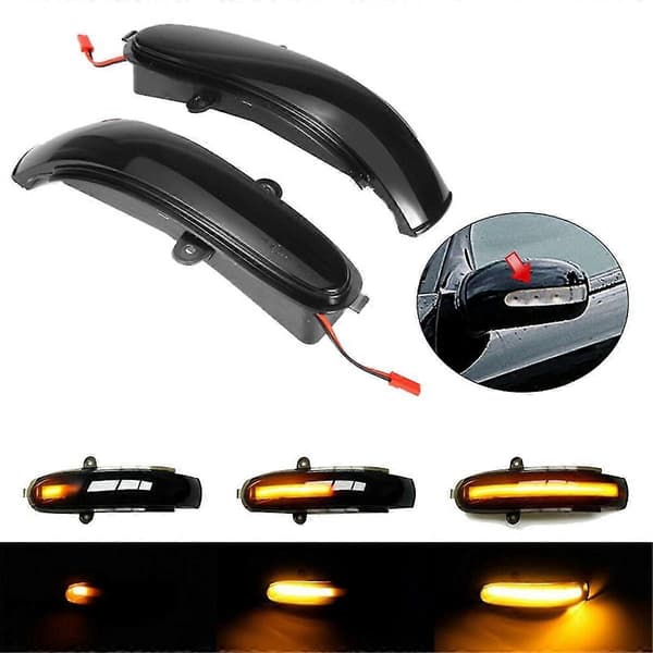 Bil Bakspeil Blinklys LED Lys Dynamisk Sekvensiell Blinklys for C-Klasse W203 T-Modell