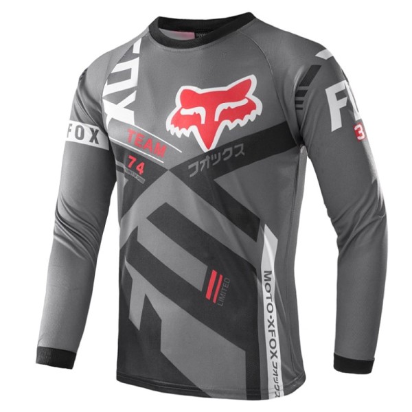 Summer FOX downhill suit cykeldragt åndbar langærmet T-shirt gray M