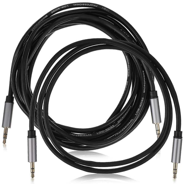Ekstra lydkabel headset forlengelseskabel kontorbruk 2m elegant 2 stk