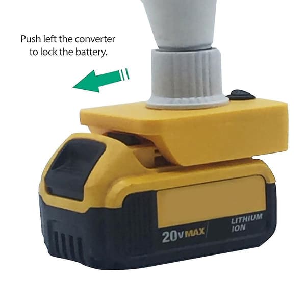 Bærbar E27 Pære LED Lys Til 18v 20v Serie Lithium Batteri Dcb180 Dcb182 Dcb609