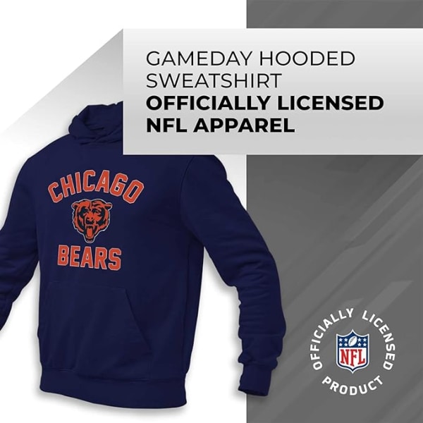 Team Fan Apparel NFL Adult Game Day -huppari - polyesterivillapuuvillasekoitus - Pidä lämpimänä ja edustaa joukkueesi tyyliä style 12 S