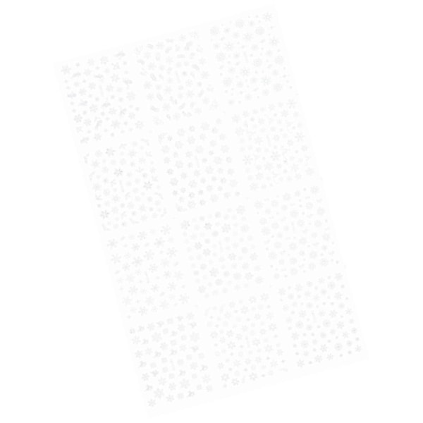 12 Ark 3D Nagelstickers Jul Nagelstickers Högtids Nagelstickers Jultillbehör DIY Nagelkonst Dekor