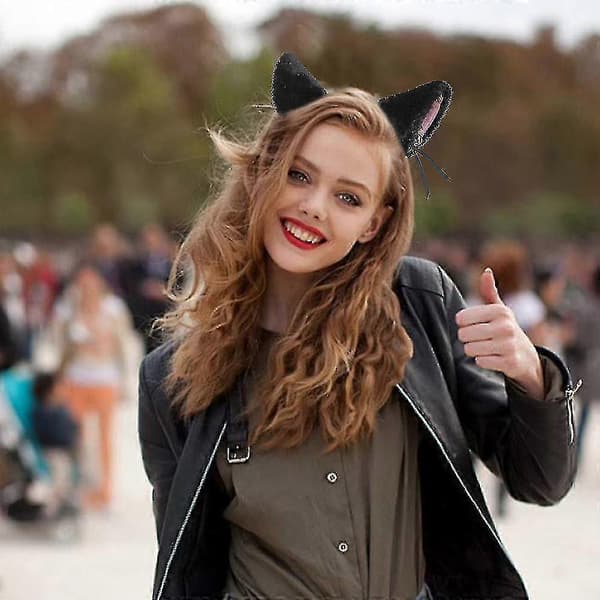 5 par Katteører Hårspenner Hårtilbehør For Halloweenfester-ZZY