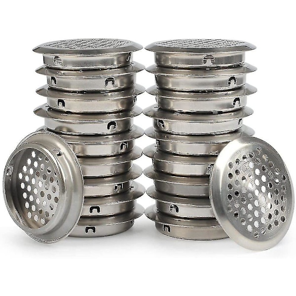 50 stk. Ventilationsgitter Rustfrit Stål Ventilationshul
