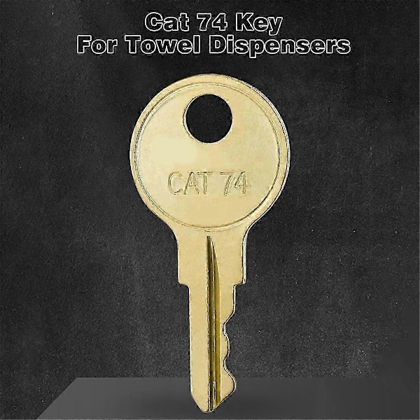 10-pakning CAT74 Toalettpapirhåndkledispenser-nøkler for GAMCO B-263 SOOV CAT 74 Dispenser