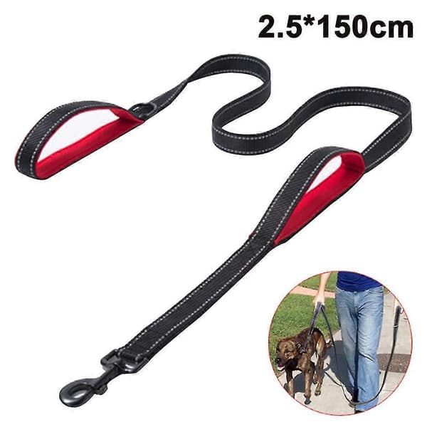 Pet Gear Hundkoppel Dubbelhandtag för Kontroll Säkerhetsträning