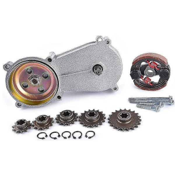 Växellåda Reduktionslåda Koppling 47cc 49cc 2-takts Pocket Mini Bike T8f 11t 13t 14t 17t 20t Tänder Svart Set Of-Excellence