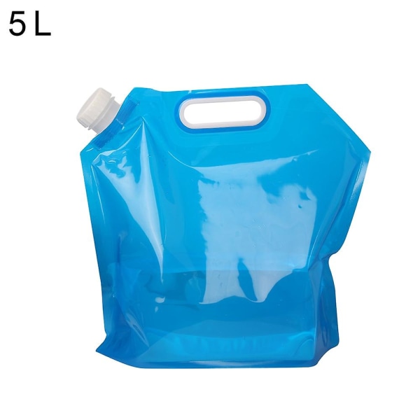 5l/10l Utomhuscamping vattenpåse Vikbar vattenbehållare Vattendunk Bärbar hopfällbar resevattenhink Picknick BBQ vattentank 5L