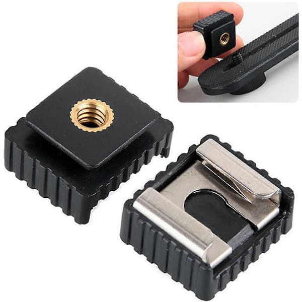 Blitssko-adapter til 1/4\" skruehode gjenge for studio lysstativ