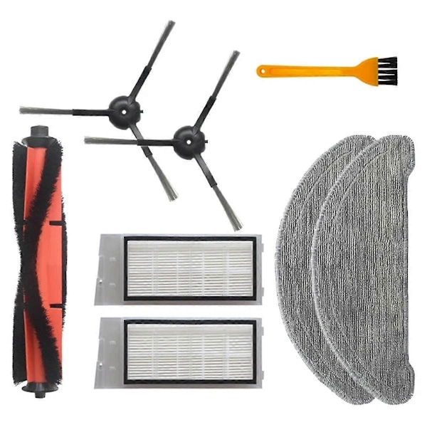 For Eve Plus SDJ01RM Robotstøvsuger Reservedeler Moppeklut Hepa Filter Hovedbørste Sidebørste