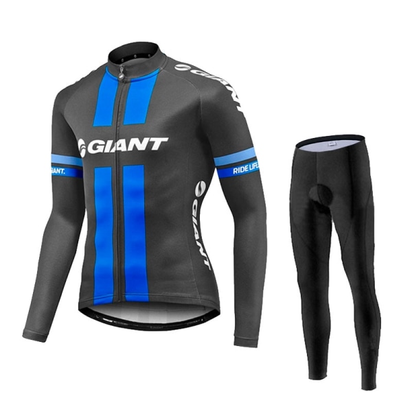 2023 Spring Långärmad Cykeltröja Set GIANT Mtb Cykelkläder Cykel Maillot Ropa Ciclismo Mans Cykelkläder Cykling White S