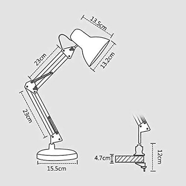 Skrivebordslampe med vippebryter, dimbar, jenter, husholdning, nattbordslampe, barn, skrivebordslampe for lesing, kontor, kafébelysning, sammenleggbar, rosa