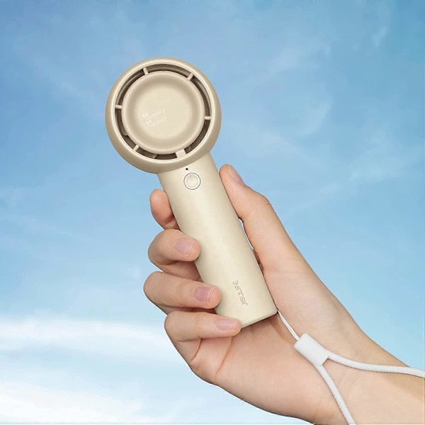 Mini Käsituuletin, Ainutlaatuinen Kannettava Tuuletin, Taskutuuletin Tehokkaalla Trubo-tuulella, 4500mAh USB Ladattava Käsituuletin Ripsille/Meikille/Lapsille - Ruskea