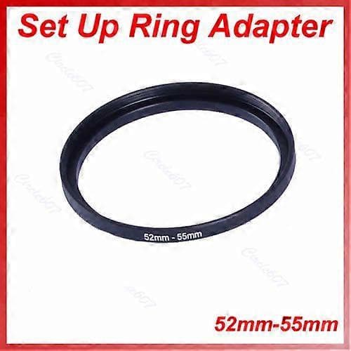52mm-55mm Step Up Metal Objektiv Filter Ring 52-55 mm 52 til 55 Trinvise Adapter