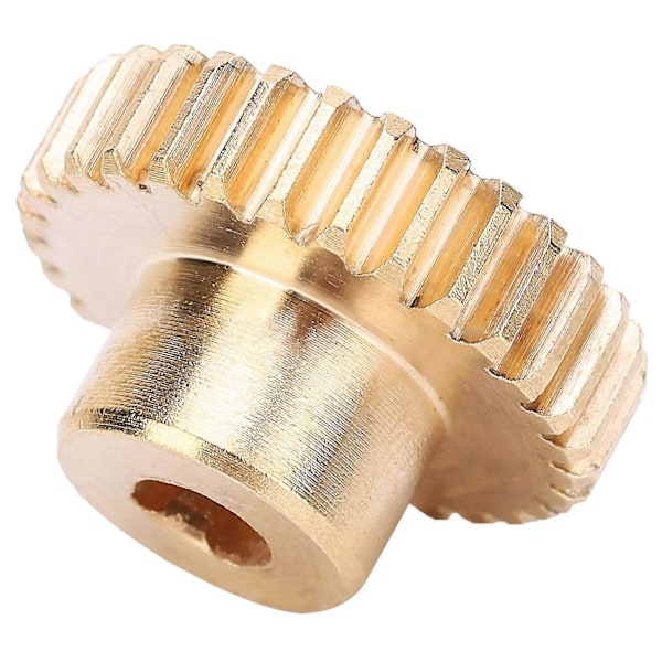 30-hampainen 0,8 Mod messinkinen lieriöhammaspyörä - 6 mm D-reikä, teollisuusrobottien osat