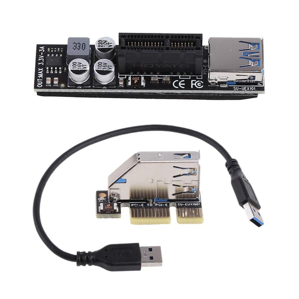 PCIE PCI-E PCI for Express X1 til PCIE X1 Riser Kort Høj Effektivitets Forlænger Ca