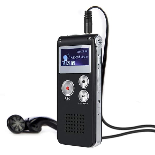 Ghost-fangende enhed, 8GB EVP digital optager, overnaturlig ghost box, USB, sort.