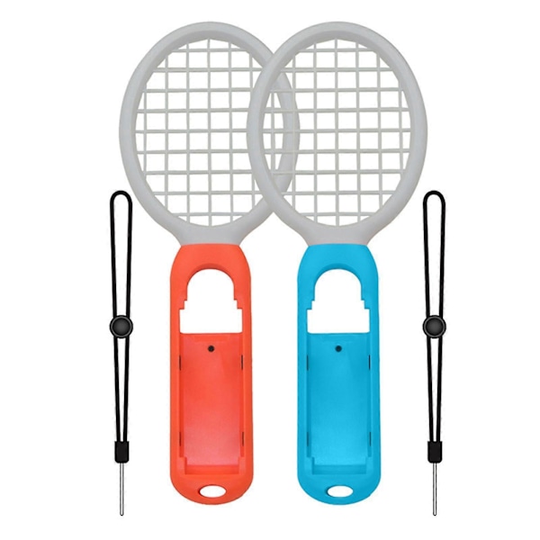 Tennis Ketsjer til Switch Controller Twin Pack med Stropper til Mario Tennis Aces