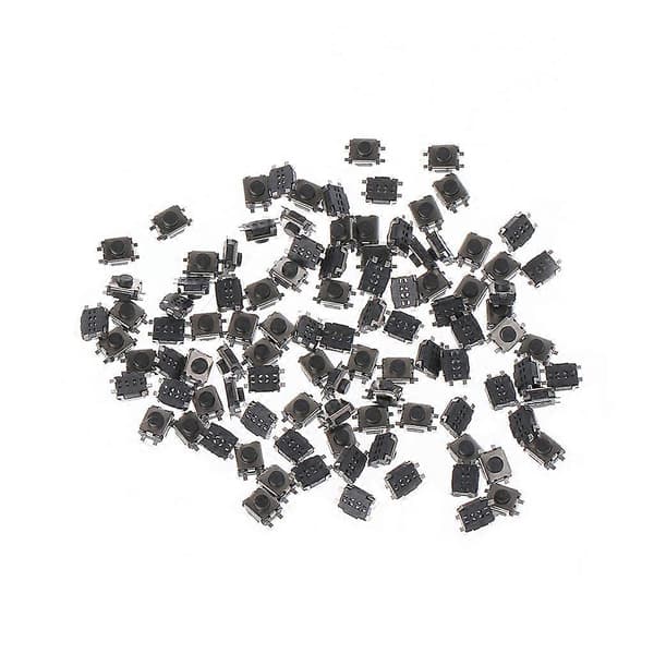 100 stk. 3x4x2mm 4-benet SMD Mikro Momentær Trykknap Tactile Switch