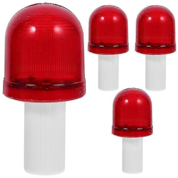 4 st Trafikkonljus Säkerhetsblinkande Ljus Varningsblinkande Ljus för Parkering Nödsituation 9.00X5.00X5.00CMRöd SZRH