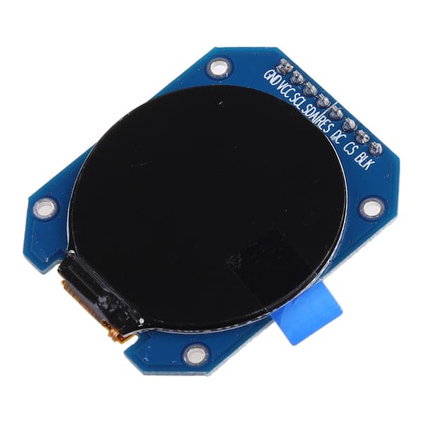 1.28'' LCD Display Modul, RGB IPS 240x240 GC9A01 Driver 4-Wire SPI Interface Adapterkort til Bærbar Displayenhed