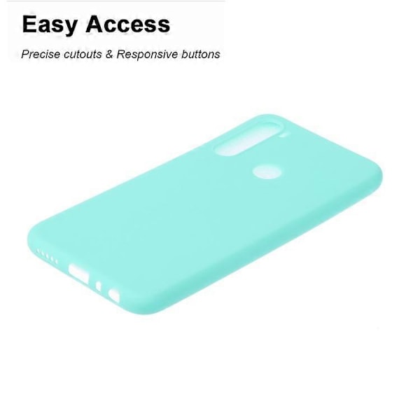 Blødt frostet TPU-cover kompatibelt med Xiaomi Redmi Note 8 LightBlue