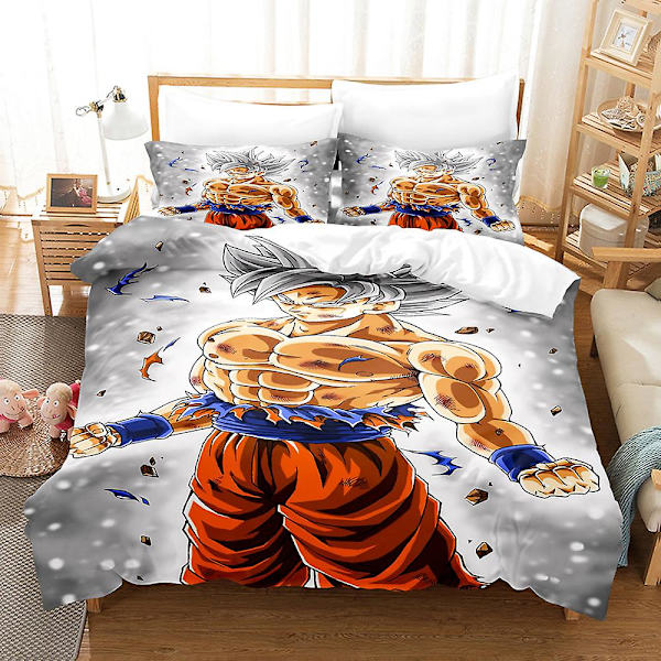 Dragon Ball Cover - printed 2/3 st Sängkläder Set Påslakan Quilt Cover Örngott Barn Present Färg 17 228x228cm