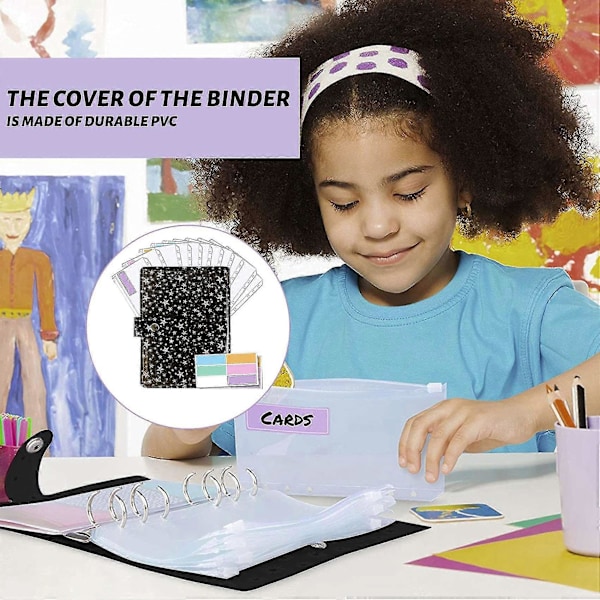 Star A6 Binder Lomme, Til Budgettering, Binder Lomme Kontant Kuvertpung, Budgetplanlægnings Notesblok