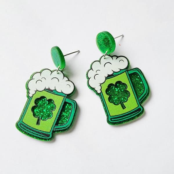 Dame Smykker St. Patricks Dag Ørestikker Hængeøreringe Vedhængsøreringe