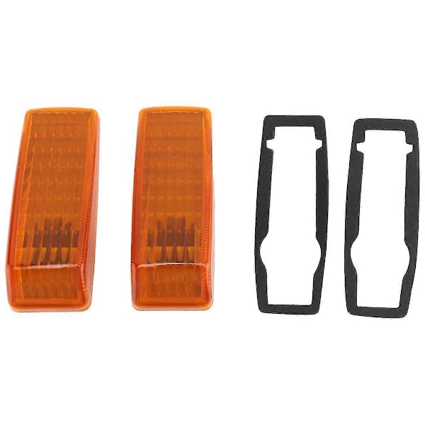 2 kpl Auton suuntavilkun valon osoitin toistin lampun kansi keltainen malleihin W124 R129 W140 W202 W201