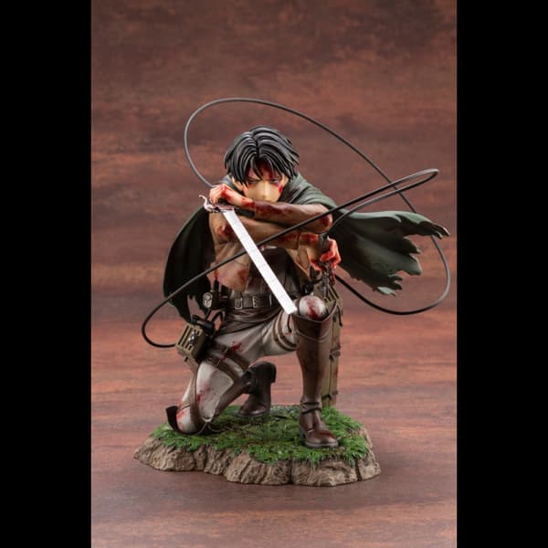 Attack on Titan Levi Ackerman PVC Dukke Anime Action Figur Modell Leke Helt Ny