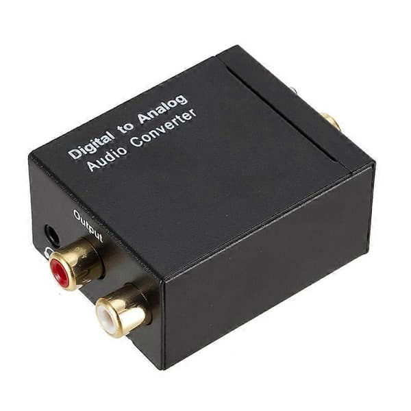 Digital Analog Lydkonverter Optisk Koaksial Toslink Rca L/r Lydadaptere