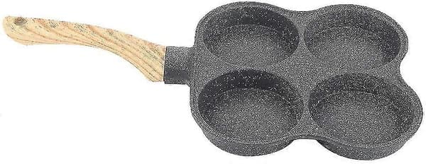 Eggpanne Omelettpanne Stekepanne, 4-Hulls Omelettpanne Non-Stick Stekepanner