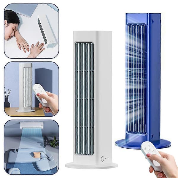 Mini bærbar aircondition Justerbar Mini Køler Blæser til Værelse Blue