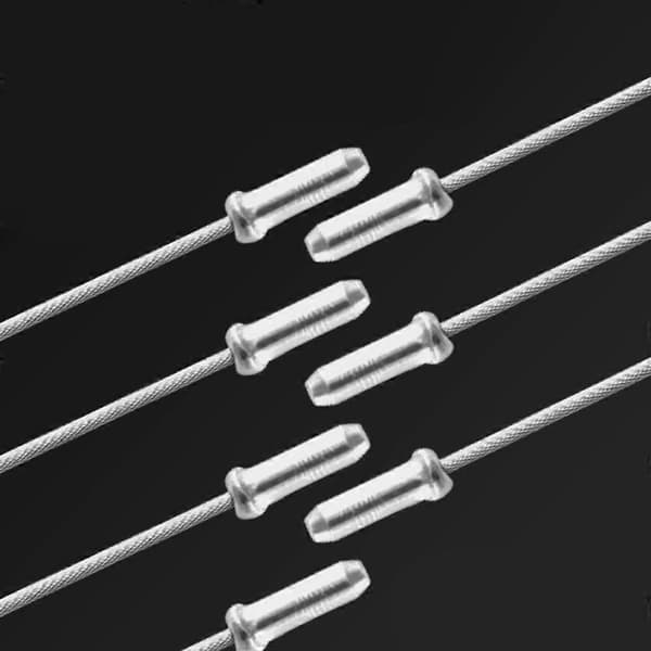 100 stk. Cykelwire Rørhætte Aluminiumlegering Kabelspids til Mountainbikes