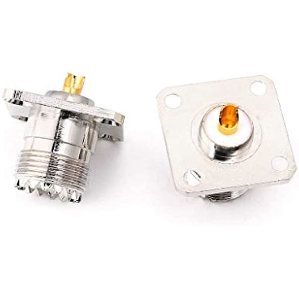 Hero-s UHF SO239 Sockel Fläns Panel Chassi Däckmonteringsadapter Rak Kontakt Förpackning med 5
