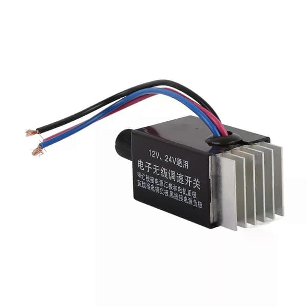 Universal DC 12V/24V Motorhastighetskontroller Bryter For Bil Lastebil Vifte Varmeapparat Kontroll