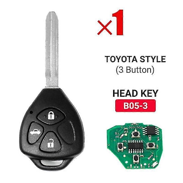 KEYDIY B05-3 Kaukosäädin Auton Avain Universaali 3 Painiketta Tyyliin KD900/-X2 MINI/ URG200 Ohjelmalle