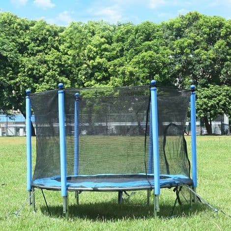 4 Styk Kraftigt Ankersæt til Trampolin - Rustfri Galvaniserede Stålpæle i Proptrækkerform til Trampoliner, B.